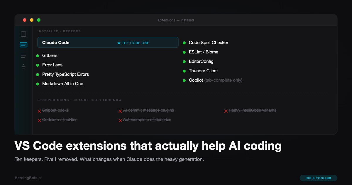 VS Code extensions that actually help AI coding